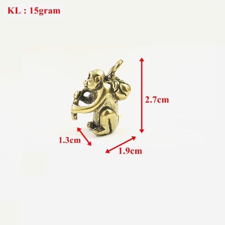 Móc Khóa Tượng Đồng Con Khỉ - SP005221